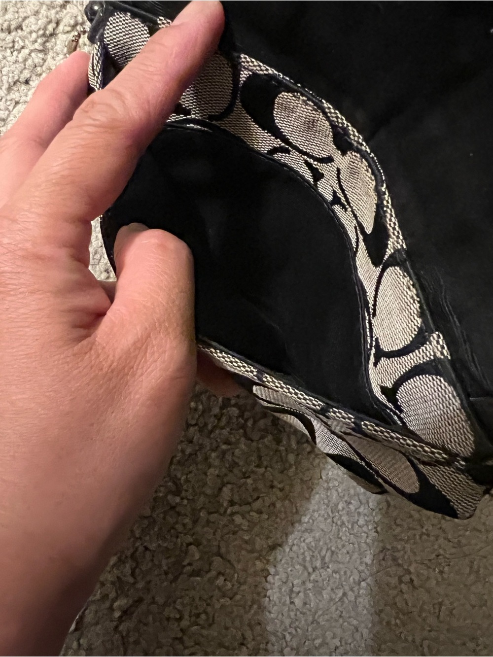 Coach SoHo Signature Canvas Wristlet Wallet - Picture 7 of 10